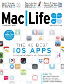 MacLife USA -  Inside The 40 Best iOS Apps You Must Download for Every iPhone (January 2015)