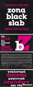 Zona Black Slab Font Family - 2 Fonts $10