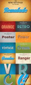 Creativemarket Vintage Retro Text Styles .Ai Vol2 49441
