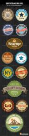 Graphicriver PSD Vintage Style Badges and Logos 2409331