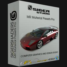 SIGERSHADERS MR Material Presets Pro v2.5.0.1 For 3ds Max