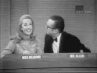 WHAT'S MY LINE ? -- Steve Allen   Jayne Meadows, and the cast of " Dinner at Eight " ( 18th  Season ) MP4