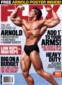 Flex USA - The lfe and times of Arnold + Big on a Budget + eat like a Pro on The Cheap (March 2015)