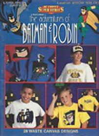 Cross Stitch Leaflet - The Adventures of Batman and Robin - 28 Waste Canvas Designs