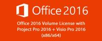 Microsoft Office 2016 VL ProPlus Visio Project (x86-x64) August 2016