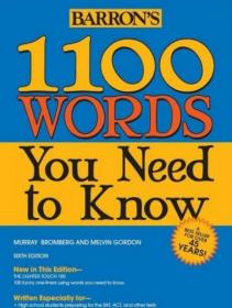 1100 Words You Need to Know, 6th Edition - True PDF - 3139 [ECLiPSE]