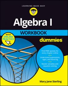 Algebra I Workbook For Dummies - 2017 USA