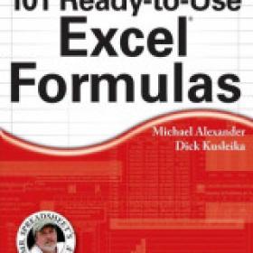 101 Ready-to-Use Excel Formulas - Michael Alexander, Dick Kusleika - Mantesh - ePub mobi PDF awz3 -5435 [ECLiPSE]