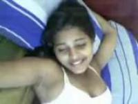 Young Sri-Lankan Teen couple in home making a Sex Video