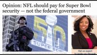 SUPER BOWL 53 TERRORIST ATTACK THE ONLY TERRORISM IS WHO IS PAYING THE BILL FOR THE 'SECURITY'