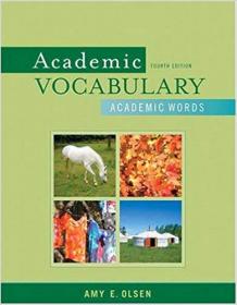 Academic Vocabulary Academic Words (4th Edition)