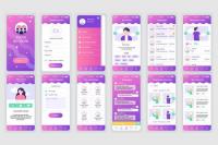 Social Network Mobile App UX and UI Kit