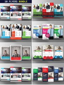 CreativeMarket - 10 Creative Business Flyers Bundle 2247073