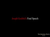 Joseph Goebbel's Final Speech