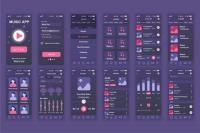 Music Mobile App UX and UI Kit 2