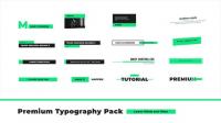 DesignOptimal - Videohive Premium Typography Pack - After Effects Templates