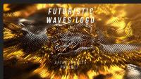 DesignOptimal - VideoHive Futuristic Waves Logo - After Effects Templates