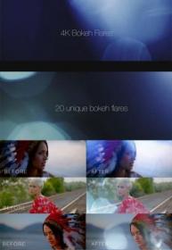 DesignOptimal - 4K Bokeh Flares 20 Pack - VfxCentral