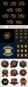 DesignOptimal - Vectors - Stylish Anniversary Labels 28