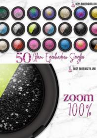 DesignOptimal - 50 Glam Eye Shadow Clipart - 193382