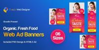 DesignOptimal - CodeCanyon - C56 - Organic, Fresh Food Banners GWD & PSD - 23909302