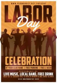 DesignOptimal - Labor Days Flyer - PSD TEMPLATE