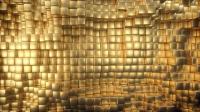 DesignOptimal - MA - Wall Of Golden Cubes 244690