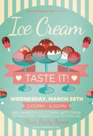 DesignOptimal - Ice Cream Flyer - PSD TEMPLATE