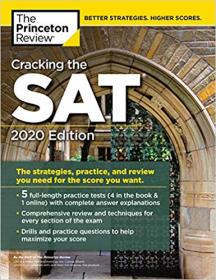 Cracking the SAT with 5 Practice Tests, 2020 Edition