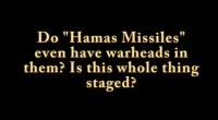 Hamas rockets are a FRAUD
