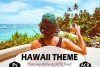 DesignOptimal - Hawaii Photoshop Actions And ACR Presets, Summer Ps preset - 289054