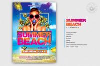 DesignOptimal - Summer Beach Flyer Template V4 - 3950125