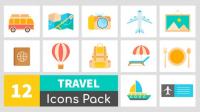 DesignOptimal - VideoHive Animated Travel Icons Pack 24176803 - After Effects Templates