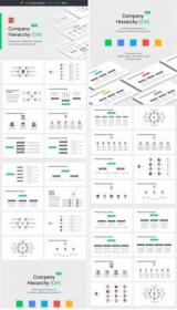 DesignOptimal - Company Hierarchy - Powerpoint, Keynote and Google Slides Templates