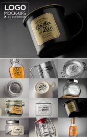 DesignOptimal - Logo-Badge-Label Mock-Ups - Vol.3 3915882