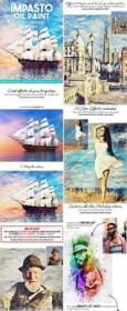 DesignOptimal - Impasto Oil Paint Photoshop Action 20777530