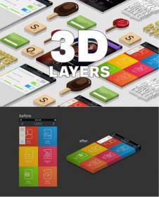 DesignOptimal - 3D Isometric Layers