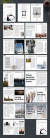 DesignOptimal - Magazine Layout with Photo Placeholders 242172455
