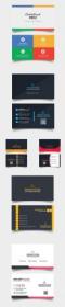 DesignOptimal - Modern Professional Business PSD Cards Set