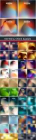 DesignOptimal - Multicolored blurred abstract background collection 2