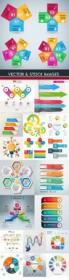 DesignOptimal - Business infographics options elements collection 86