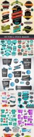 DesignOptimal - Premium quality golden badges and labels collection 28