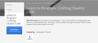 Coursera - Learn to Program- Crafting Quality Code (University of Toronto)