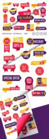 15 Sales Elements Vector Collection