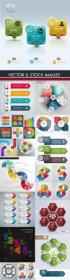 Business infographics options elements collection 88