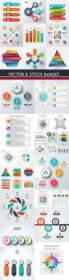Business infographics options elements collection 89