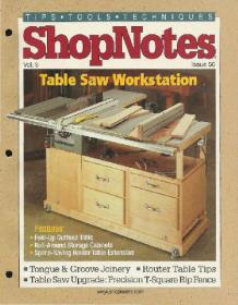 Woodworking Shopnotes 050 - Table Saw Workstation