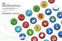 30 Notifications Vector Icons #2