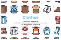 30 Clothes Vector Icons #2