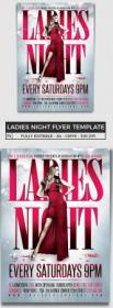 Ladies Night Flyer Poster Template V2 - 8898158 - 91982